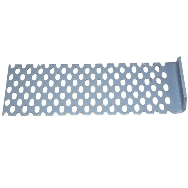 Perforert stål 240*11*740 fra Qrafton Perforert stål med buet ende 