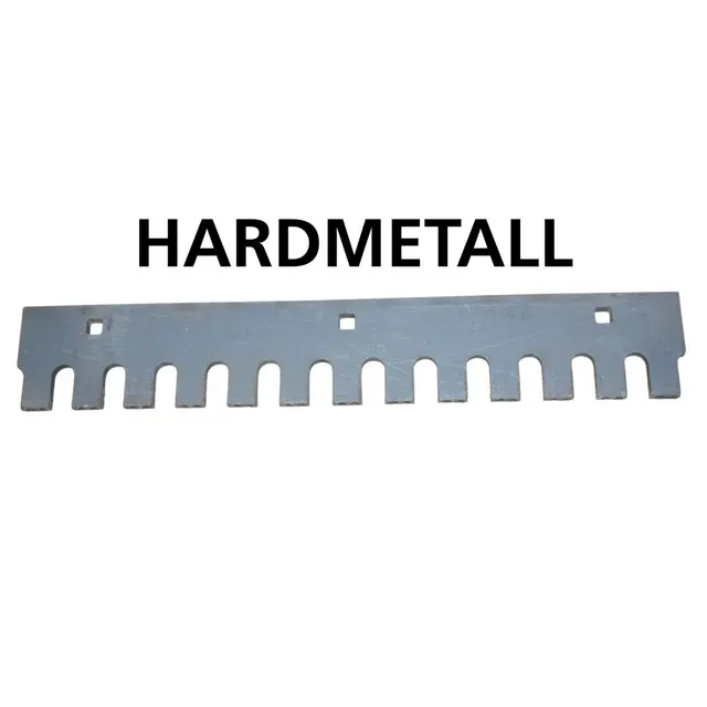 Qrafton tannstål 792 | Spesialmål Slitestål m tannprofil Hardmetall 