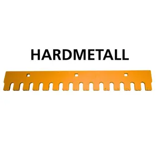 Qrafton tannstål 915 | 3 fot Slitestål m tannprofil Hardmetall