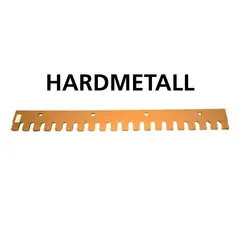 Qrafton tannstål 1220 | 4 fot Slitestål m tannprofil Hardmetall