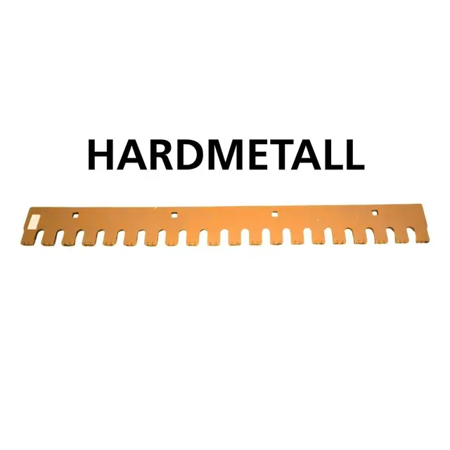 Qrafton tannstål 1220 | 4 fot Slitestål m tannprofil Hardmetall 