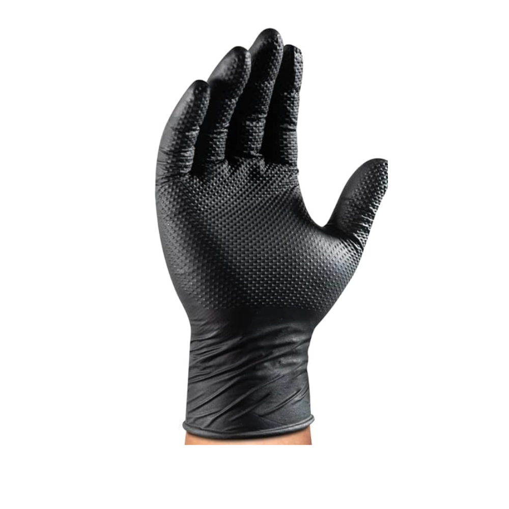 Derax Nitrilhansker-L Diamond Grip 100pk