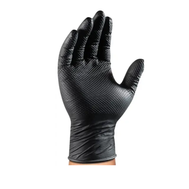 Derax Nitrilhansker-M Diamond Grip 100pk 