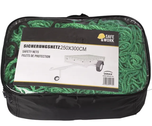 Lastsikringsnett 2,5x3,0m med strikk 45mm masker av 3mm tråd 