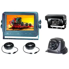 Kamerasett med 7" HD skjerm til lastebil med lukkekamera og blindsonekamera