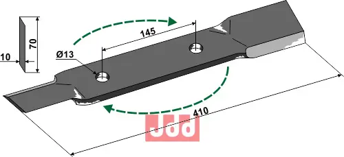 Ensilage Kniv - høyre - JDD Utstyr