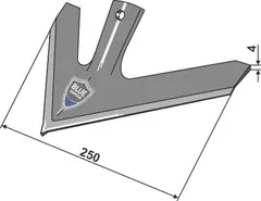 Eco sweep for quick change Arbeidsbredde 250mm, tykkelse 4mm