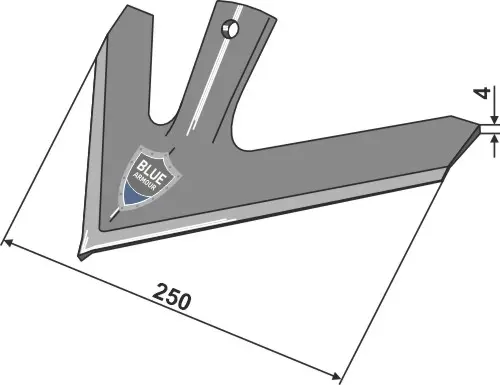 Eco sweep for quick change Arbeidsbredde 250mm, tykkelse 4mm 