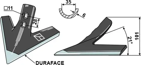 Sweep 200mm - DURAFACE Arbeidsbredde: 200mm, Tykkelse: 6mm