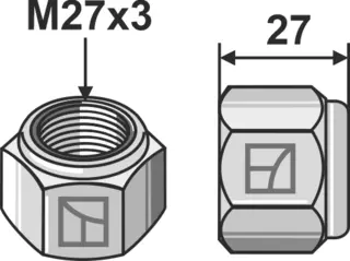 Mutter M27x3 Gjengetype M27x3