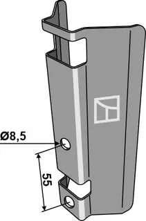 Bracket for trailing shoe Bomech Hull: 8,5 mm, avstand: 55 mm