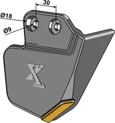 Furrowformer i hardmetall til Amazone Herdet metall - Ø9-18 mm, 30 mm avstand