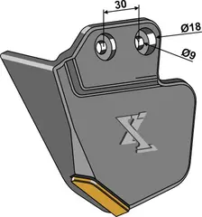 Furrow former til Amazone Hull: 9-18 mm - Hardmetall