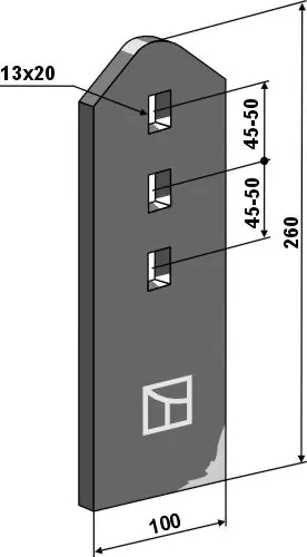 Bremsetinder til Amazone Lengde 260mm, bredde 100mm 