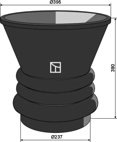 Dockingtrakt 8'' til gjødsel Slipp å koble slanger og bruk docking 