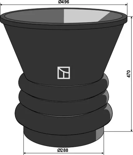 Dokkingtrakt 10'' til gjødsel Slipp å koble slanger og bruk docking 