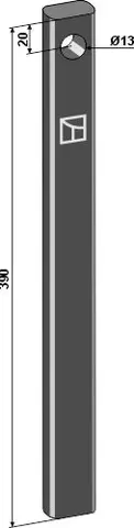 Avskraper hull 13