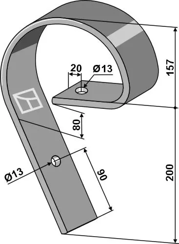 Bremsekloss til ukjent merke Spesifikasjoner ikke tilgjengelig 