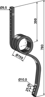 Track eradicator tine Passer til ukjent merke