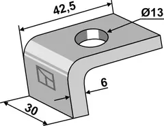 Klembrakett for ukjent merke Passer til ukjente spesifikasjoner