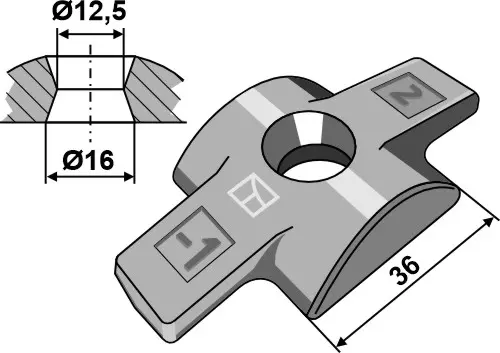 Support til Pöttinger Passer til ukjent modell 