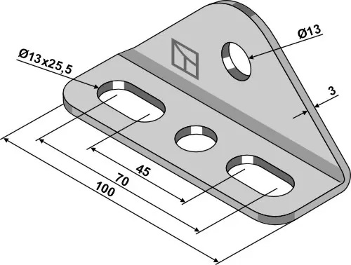 Bracket for torsion spring Passer til ukjent merke/modell 