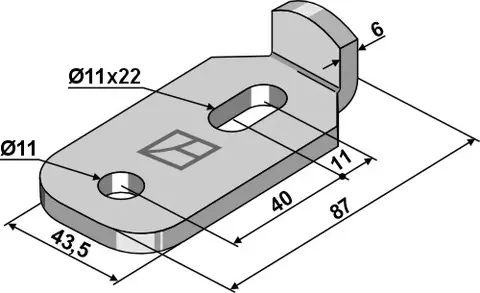 Ledger plate til Sulky/Sky Passer til såmaskin, spesifikasjoner ukl