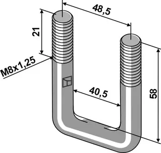 Strekkbolt M8x1,25 M8x1,25, universal