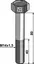 Sekskantbolt M14 til Mc Connel M14x1,5 x 80 mm - Kvalitet 10.9