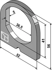 Antirotasjonssperre til Lemken Passer til Rubin 12 - Originalnr: 305101