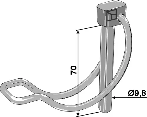Pipe pin 119: 9,8; 18: 70 