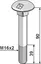 Bolt M16x2x90 galvanisert M16x2, 90mm, kvalitet 8.8