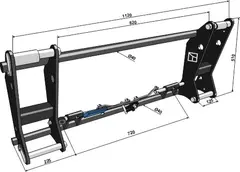 Quick-change frame for Euro Høyde: 510mm, lengde: 1120mm