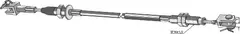 Bowden brems kabel til Kverneland Lengde: 2028mm, AC356901