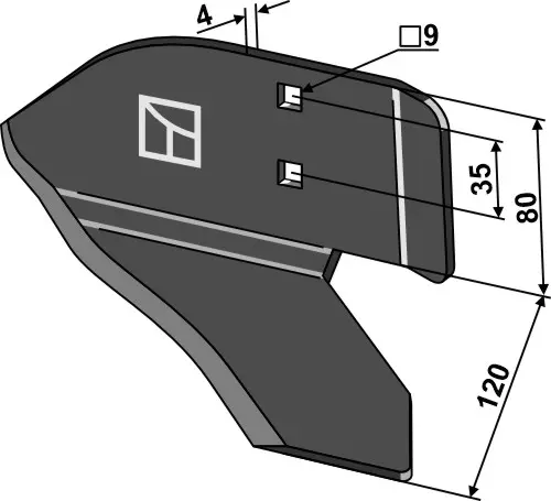 Planetblad - venstre Passer til ukjent modell 