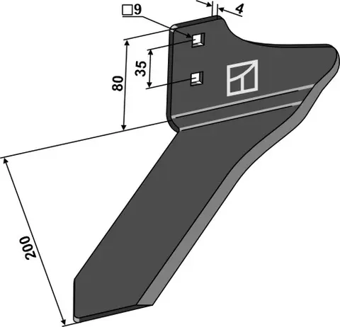 Planetblad - høyre Passer til ukjent merke