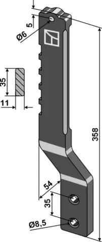 Tine - venstre Passer til ukjent merke