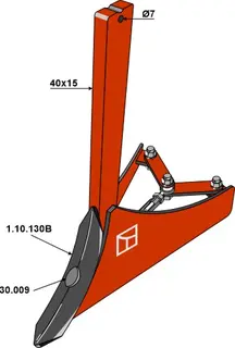 Ridger share for ukjent merke Passer til ukjente modeller