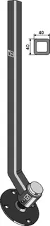 Shank assembly for finger weeder Ø370mm - venstre side