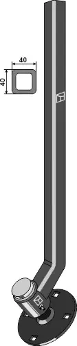 Shank assembly for finger weeder Ø370mm - høyre 