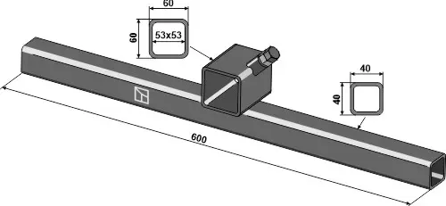 Cross bar 600mm 600mm, ukjent maskinmerke 