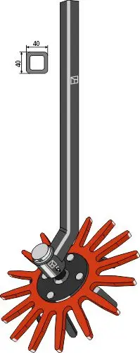 Fingeruker til ukjent merke Ø370mm, komplett med skaft 