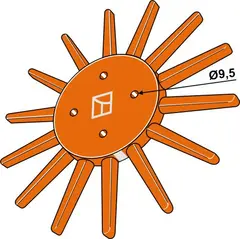 Finger weeder Ø290mm Ø290mm, maskinmerke ukjent