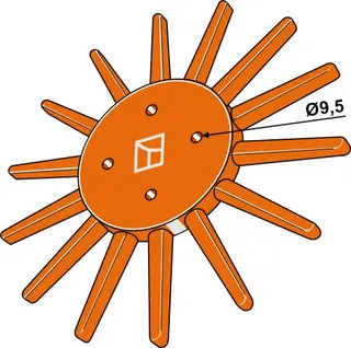 Finger weeder Ø290mm Ø290mm, maskinmerke ukjent