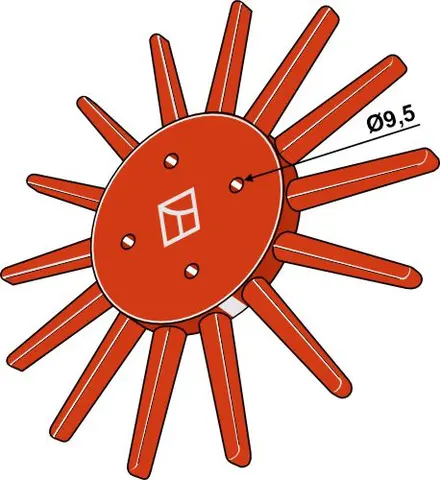 Finger weeder Ø290mm Ø290mm, ukjent merke