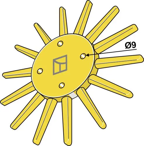 Finger weeder Ø240mm Ø240mm, passer til ukjent merke 