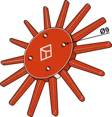 Finger weeder Ø240mm Ø240mm, ukjent merke