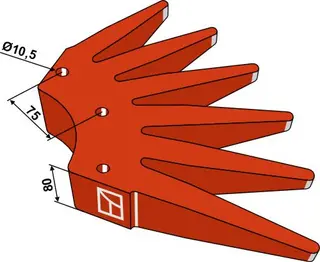 Finger weeder Ø700mm Ø700mm, ukjent merke