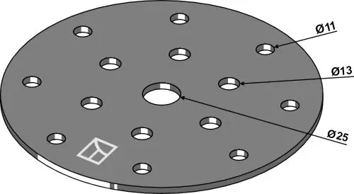 Koblingsskive Ø220mm Ø220mm, ukjent merke 