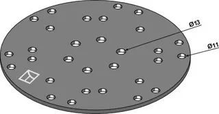 Koblingsskive Ø340mm Ø340mm, ukjent merke